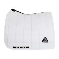 Acavallo Sublime Dressurschabracke aus karierter Technostoffqualität Weiß Wei&szlig;