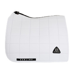 Acavallo Sublime Dressurschabracke aus karierter Technostoffqualität Weiß Wei&szlig;