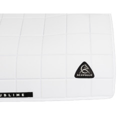 Acavallo Sublime Dressurschabracke aus karierter Technostoffqualität Weiß Wei&szlig;