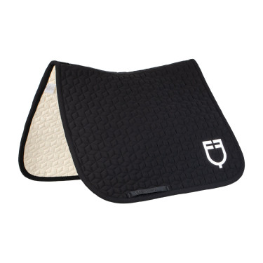 Equestro Dressurschabracke mit Würfelsteppung Schwarz