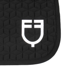 Equestro Dressurschabracke mit Würfelsteppung Schwarz