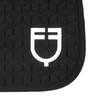 Equestro Dressurschabracke mit Würfelsteppung Schwarz