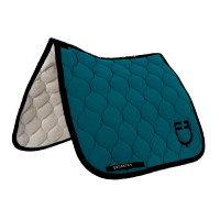Equestro Dressurschabracke mit Zwiebelsteppung Petrol Blau