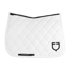 Equestro Dressurschabracke mit Zwiebelsteppung Weiß Wei&szlig;