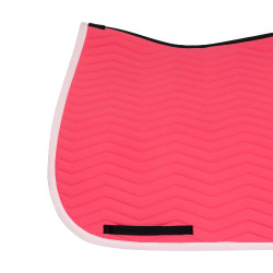 Equestro Dressurschabracke Wave aus technischem Gewebe, gesteppt Geißblatt / Ballerina