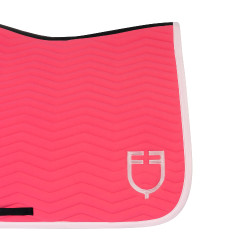 Equestro Dressurschabracke Wave aus technischem Gewebe, gesteppt Geißblatt / Ballerina
