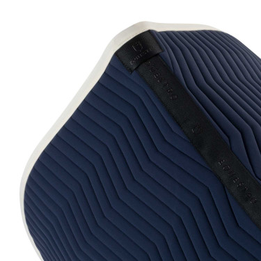 Equestro Dressurschabracke Wave aus technischem Gewebe, gesteppt Marineblazer / Antikweiß Marineblau