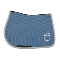 Equestro Springschabracke Wave, gesteppt, aus technischem Gewebe Beringsee / Frostgrau Blau