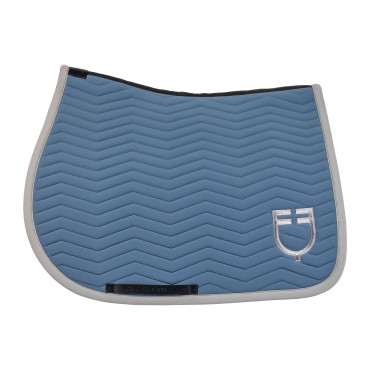 Equestro Springschabracke Wave, gesteppt, aus technischem Gewebe Beringsee / Frostgrau Blau