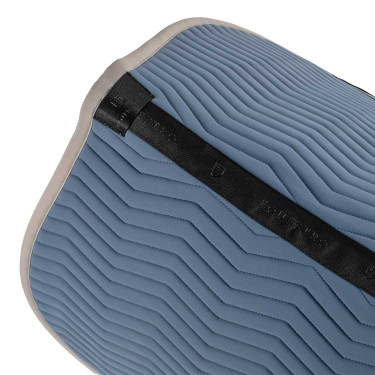 Equestro Springschabracke Wave, gesteppt, aus technischem Gewebe Beringsee / Frostgrau Blau
