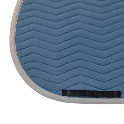 Equestro Springschabracke Wave, gesteppt, aus technischem Gewebe Beringsee / Frostgrau Blau