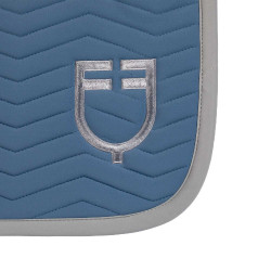 Equestro Springschabracke Wave, gesteppt, aus technischem Gewebe Beringsee / Frostgrau Blau