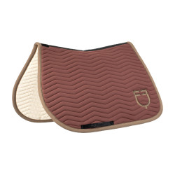 Equestro Springschabracke Wave, gesteppt, aus technischem Gewebe Braun / Walnut