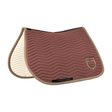Equestro Springschabracke Wave, gesteppt, aus technischem Gewebe Braun / Walnut