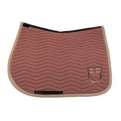 Equestro Springschabracke Wave, gesteppt, aus technischem Gewebe Braun / Walnut