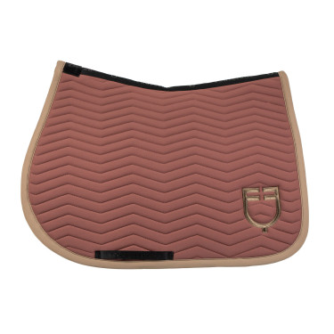 Equestro Springschabracke Wave, gesteppt, aus technischem Gewebe Braun / Walnut