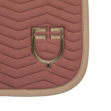 Equestro Springschabracke Wave, gesteppt, aus technischem Gewebe Braun / Walnut