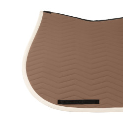 Equestro Springschabracke Wave, gesteppt, aus technischem Gewebe Walnuss / Antikweiß Braun