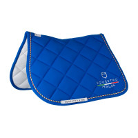 Equestro x FISE Springschabracke mit italienischer Flaggenpaspel Blau aus Savoyen