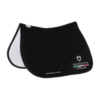 Springschabracke Equestro x FISE mit gesticktem Logo Schwarz