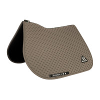 CSO-Schabracke Acavallo Sublime aus technischem Stoff mit Polka-Dots Erde Braun