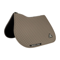 CSO-Schabracke Acavallo Sublime aus technischem Stoff mit Polka-Dots Erde Braun