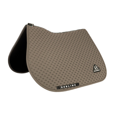 CSO-Schabracke Acavallo Sublime aus technischem Stoff mit Polka-Dots Erde Braun