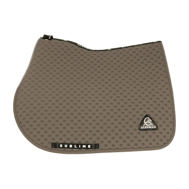 CSO-Schabracke Acavallo Sublime aus technischem Stoff mit Polka-Dots Erde Braun