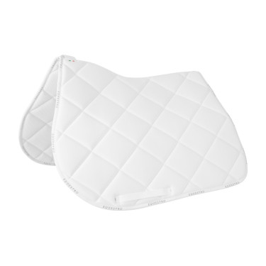 Spring-Satteldecke Equestro aus atmungsaktivem technischem Gewebe Weiß / weiß Wei&amp;szlig;