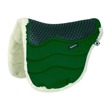 Endurance-Satteldecke Burioni TT/Wolle + Gel Jägergrün Gr&uuml;n