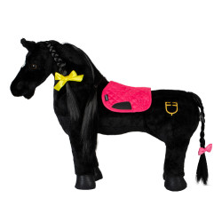 Equestro Satteldecke für Spielzeugpferd Fuchsie Rosa