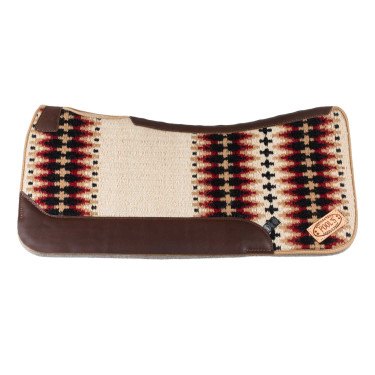 Western-Pad Pool’s, konturiert Beige / Rot