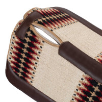 Western-Pad Pool’s, konturiert Beige / Hellblau