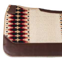 Western-Pad Pool’s, konturiert Beige / Rot