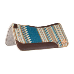 Western-Pad Pool’s, konturiert Blau / Beige