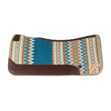 Western-Pad Pool’s, konturiert Blau / Beige
