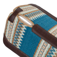 Western-Pad Pool’s, konturiert Blau / Beige