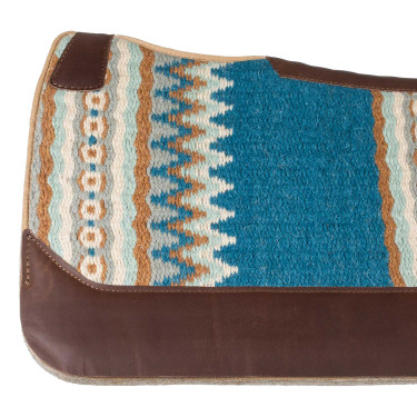 Western-Pad Pool’s, konturiert Blau / Beige