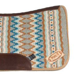 Western-Pad Pool’s, konturiert Blau / Beige