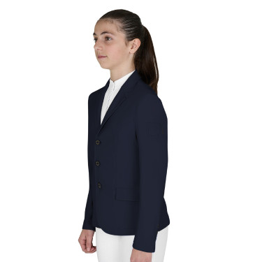 Kinder-Turnierjacke Equestro, Slim-Fit, drei Knöpfe Marineblazer Marineblau Kinder-Turnierjacke Equestro, Slim-Fit, drei Knöpfe Marineblazer Marineblau