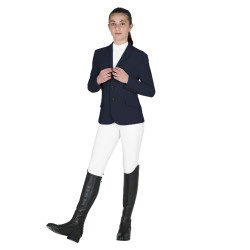 Kinder-Turnierjacke Equestro, Slim-Fit, drei Knöpfe Marineblazer Marineblau Kinder-Turnierjacke Equestro, Slim-Fit, drei Knöpfe Marineblazer Marineblau