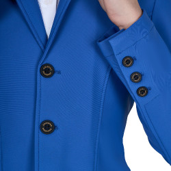 Kinder-Turnierjacke Equestro, Slim-Fit, drei Knöpfe Blauquarz Kinder-Turnierjacke Equestro, Slim-Fit, drei Knöpfe Blauquarz