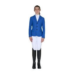 Kinder-Turnierjacke Equestro, Slim-Fit, drei Knöpfe Blauquarz Kinder-Turnierjacke Equestro, Slim-Fit, drei Knöpfe Blauquarz