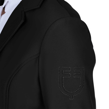 Kinder-Turnierjacke Equestro, Slim-Fit, drei Knöpfe Schwarz Kinder-Turnierjacke Equestro, Slim-Fit, drei Knöpfe Schwarz