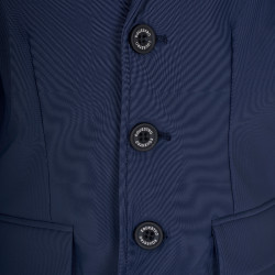 Unisex-Kinder-Turnierjacke Equestro x FISE mit drei Knöpfen Marineblazer Marineblau