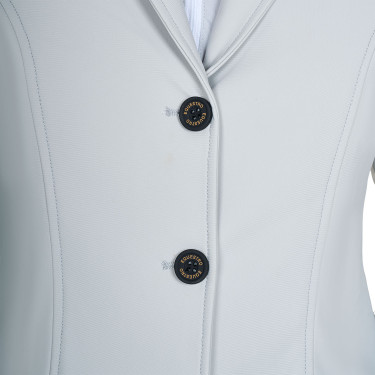 Damen-Wettkampfjacke Equestro mit geprägtem Logo Hafen-Nebel