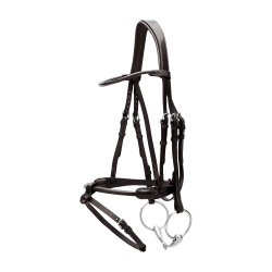 Rundes Lederzaumzeug Working By Dy'on Schwarz Rundes Lederzaumzeug Working By Dy'on Schwarz