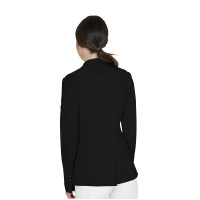 Damen-Wettkampfjacke Equestro mit geprägtem Logo Schwarz