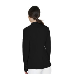 Damen-Wettkampfjacke Equestro mit geprägtem Logo Schwarz
