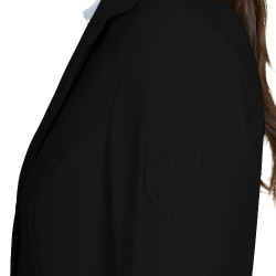 Damen-Wettkampfjacke Equestro mit geprägtem Logo Schwarz